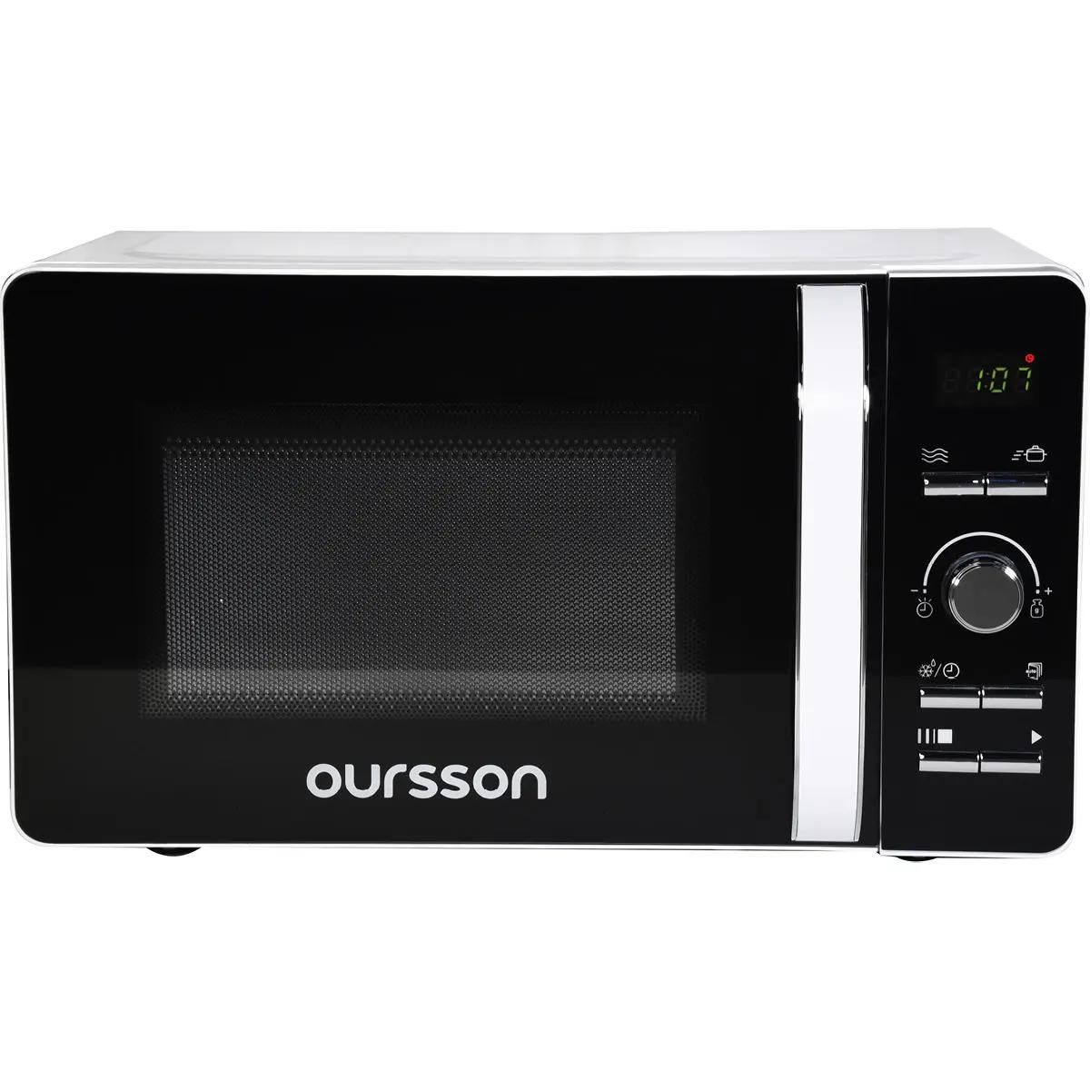 Микроволновая печь Oursson MD2033/WH, 700Вт, 20л, белый /черный