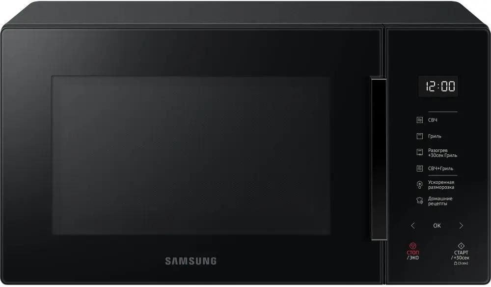Микроволновая печь SAMSUNG MG23T5018AK/BW, 800Вт, 23л, черный