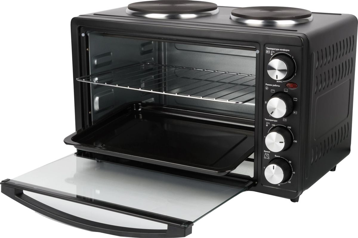 Мини-печь BBK OE3071M-2P,  черный