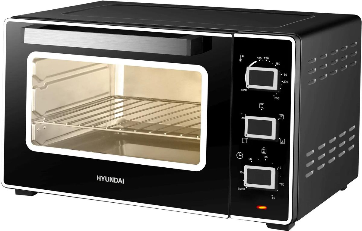 Мини-печь Hyundai MIO-HY093,  черный