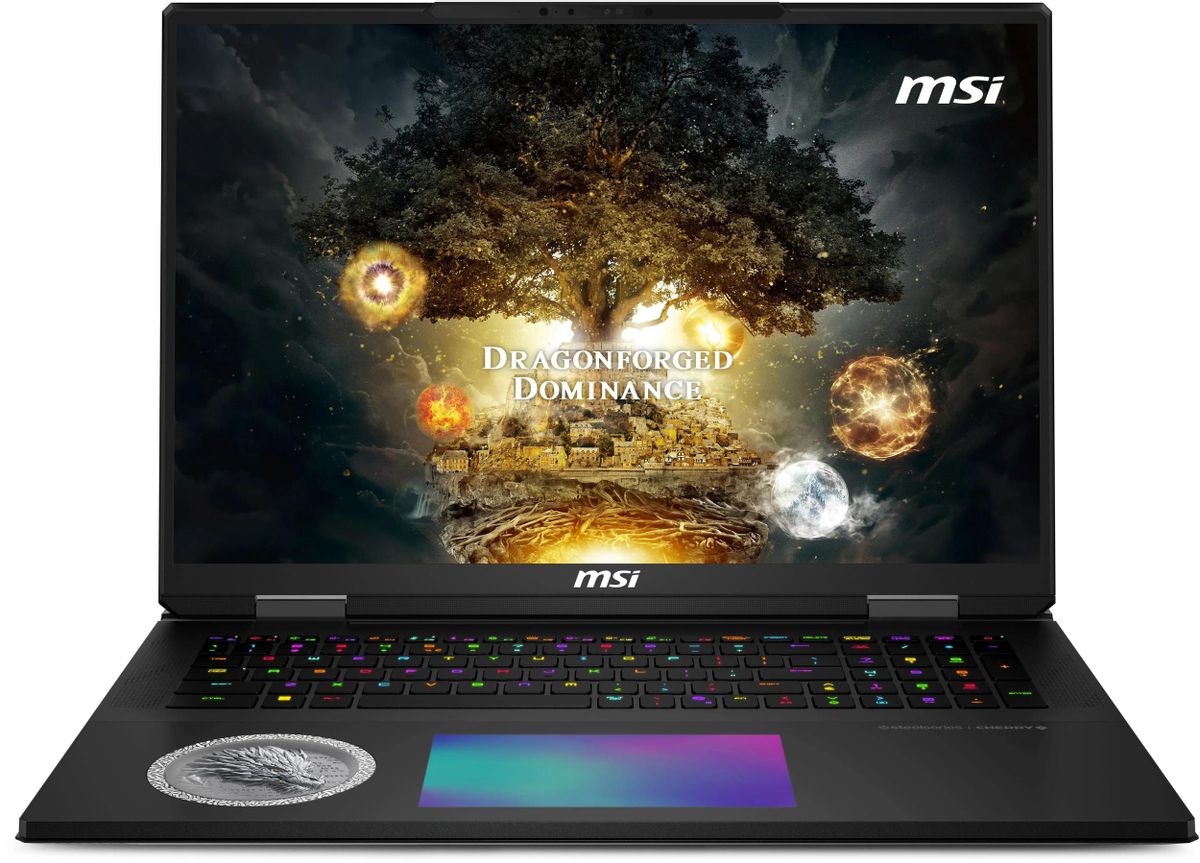 Ноутбук игровой MSI Titan Dragon Edition 18 HX AI A2XWJG-205RU 18", IPS, Intel Core Ultra 9 285HX 2.8ГГц, 24-ядерный, 64ГБ DDR5, 2ТБ +  2ТБ SSD,  NVIDIA GeForce  RTX 5090 для ноутбуков - 24 ГБ, Window