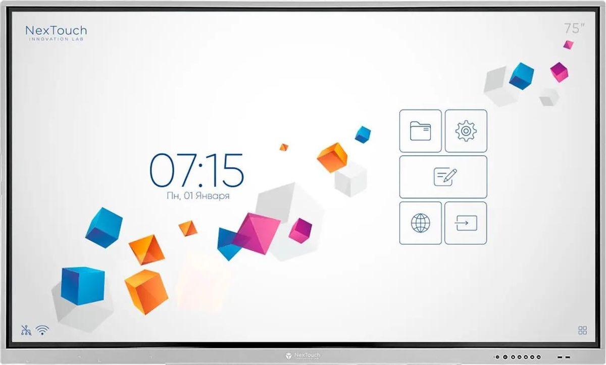 Панель интеракт. NexTouch NextPanel 75 IFPKV3INT75 75" IR Android DDR4 8Gb SSD 64Gb 4K (3840x2160) W