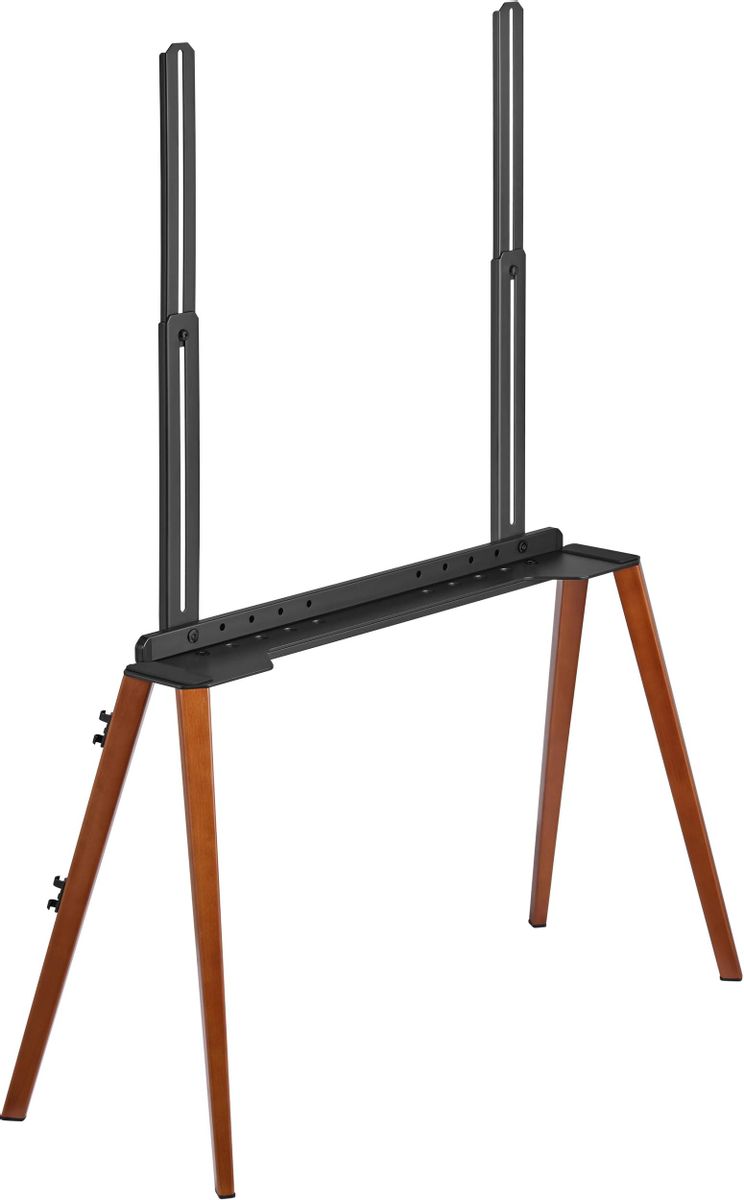 Подставка для телевизора Cactus CS-ST3646BKWN, 49-75", напольный, черный  / орех