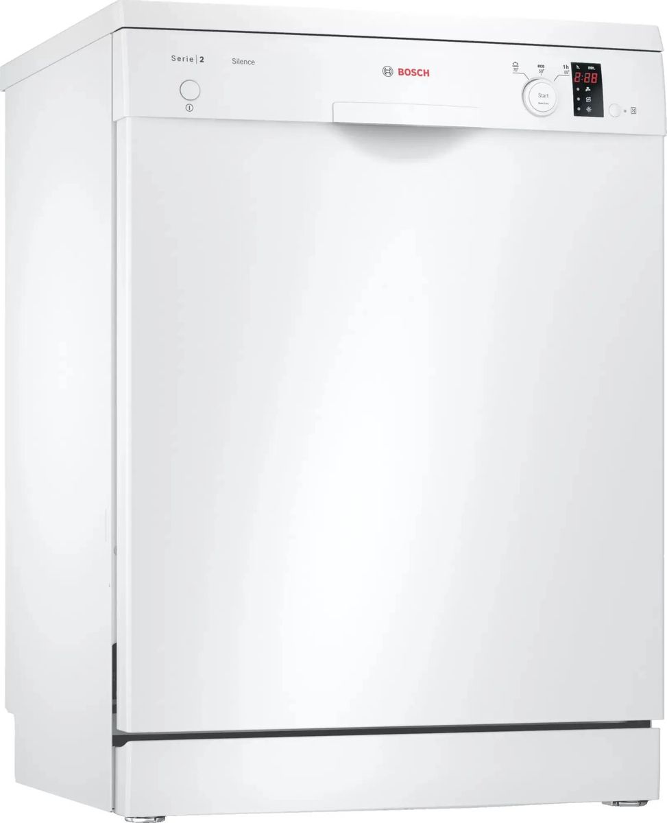 Посудомоечная машина Bosch SMS23DW01T,  полноразмерная, напольная, 60см, загрузка 13 комплектов, белая