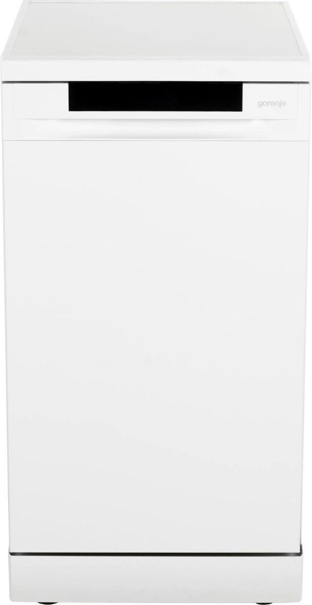 Посудомоечная машина Gorenje GS531E10W (2 корзины),  узкая, напольная, 44.8см, загрузка 9 комплектов, белая