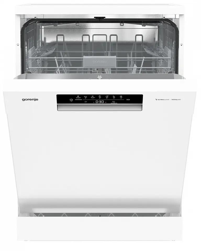 Посудомоечная машина Gorenje GS642C90W ( 2 корзины ),  полноразмерная, напольная, 59.9см, загрузка 14 комплектов, белая