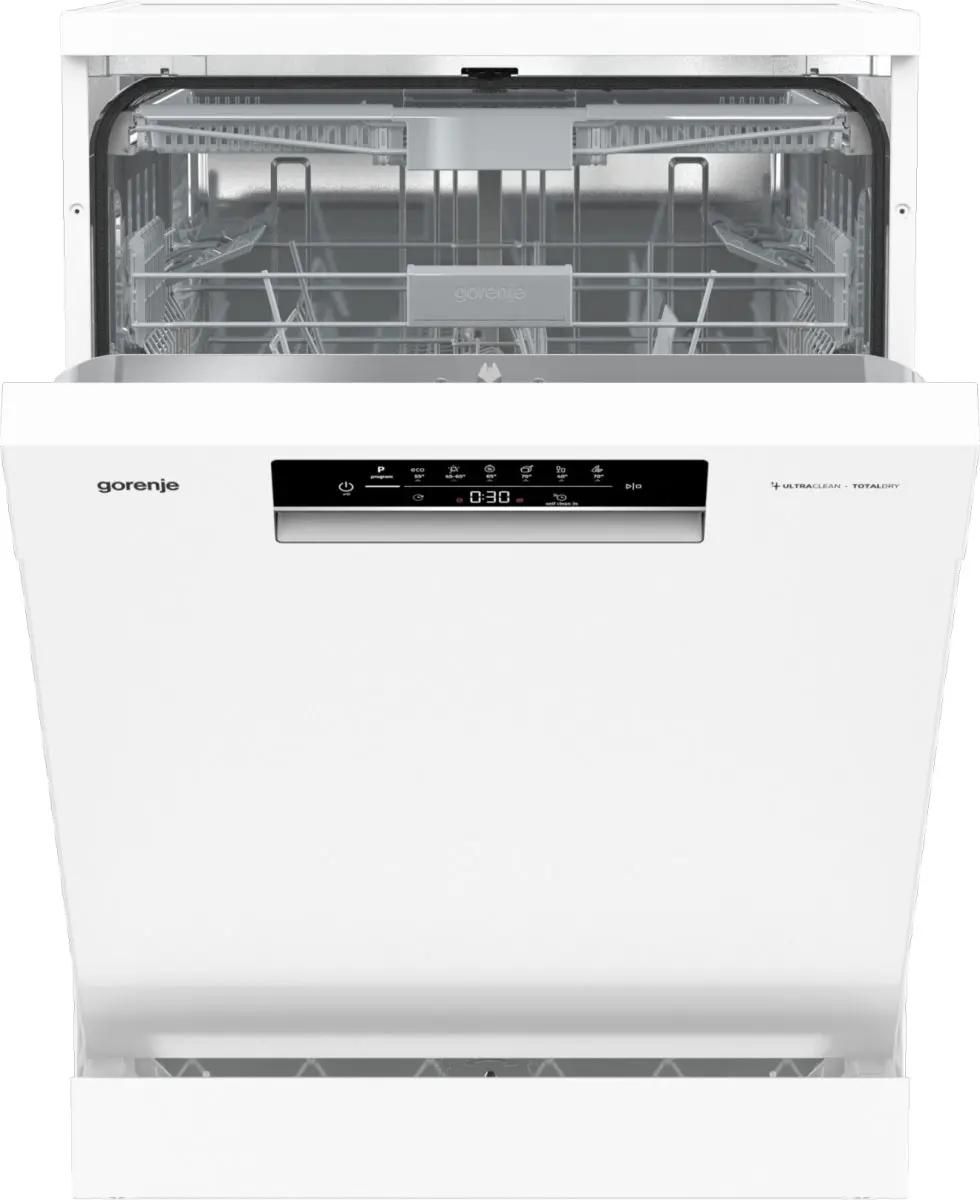Посудомоечная машина Gorenje GS643C90W ( 3 корзины ),  полноразмерная, напольная, 59.9см, загрузка 16 комплектов, белая