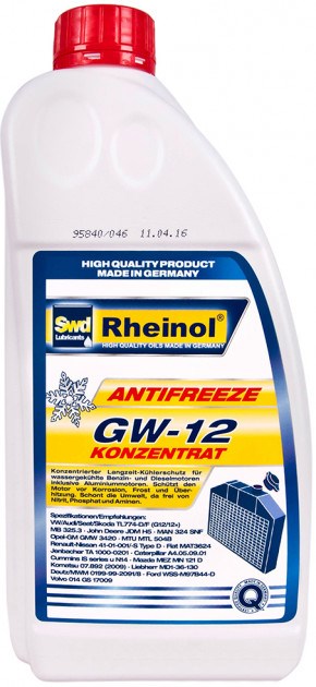 Rheinol Antifreeze GW12 Concentrate 1.5 л