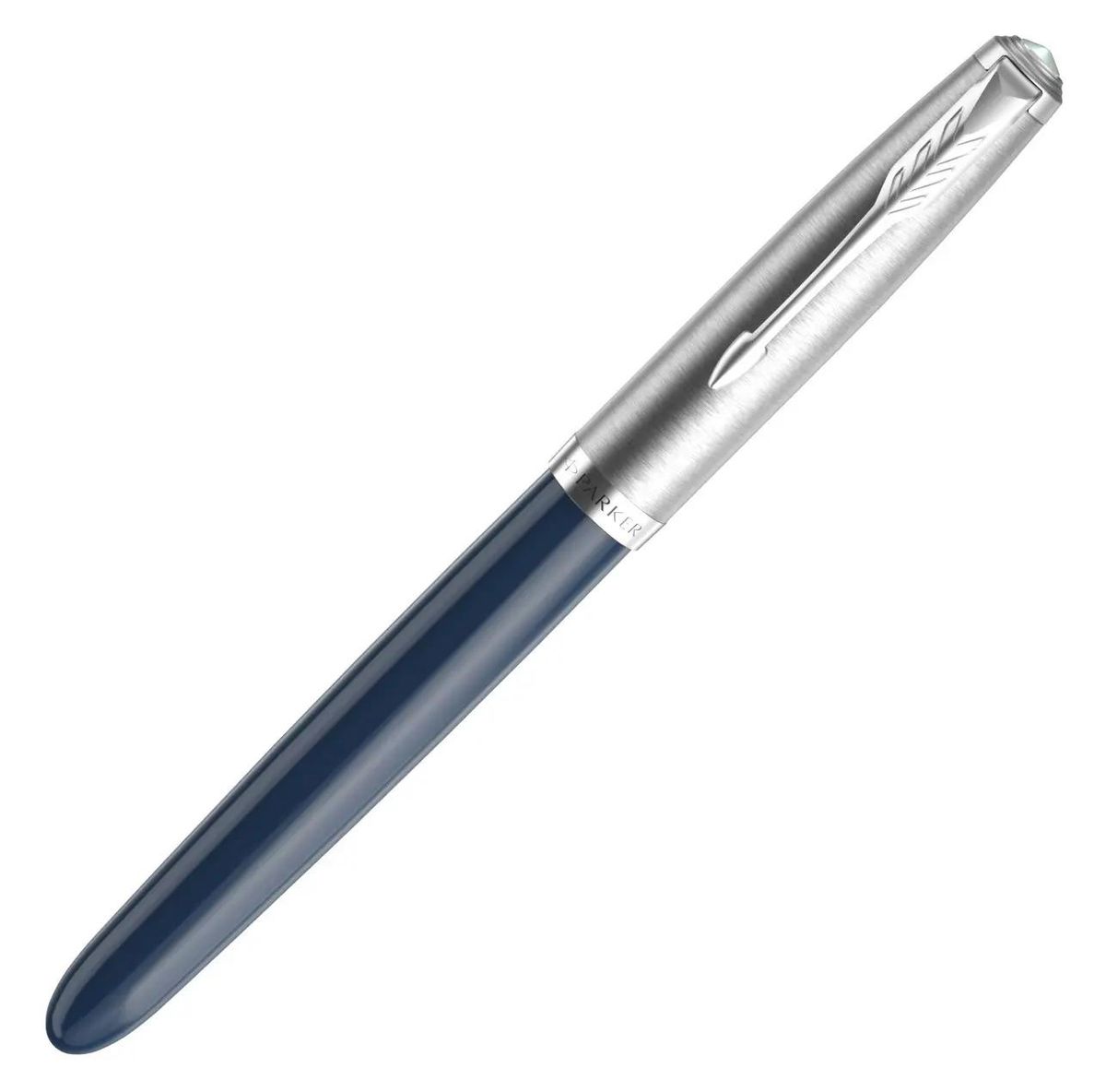 Ручка перьев. Parker 51 Core (CW2123501) Midnight Blue CT F ст.нерж. подар.кор.
