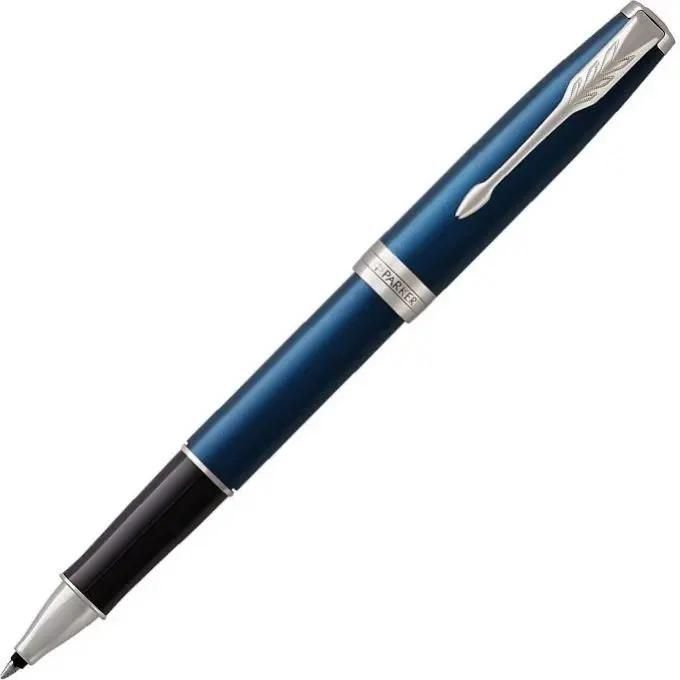 Ручка роллер Parker Sonnet Core T539 (1931535) LaqBlue CT F чернила черн. подар.кор.