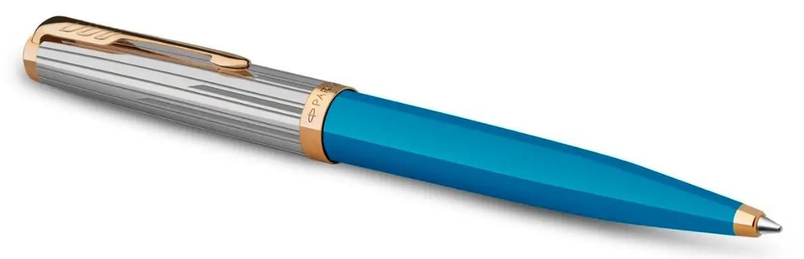Ручка шариков. Parker 51 Premium (2169080) Turquoise GT M чернила черн. подар.кор.