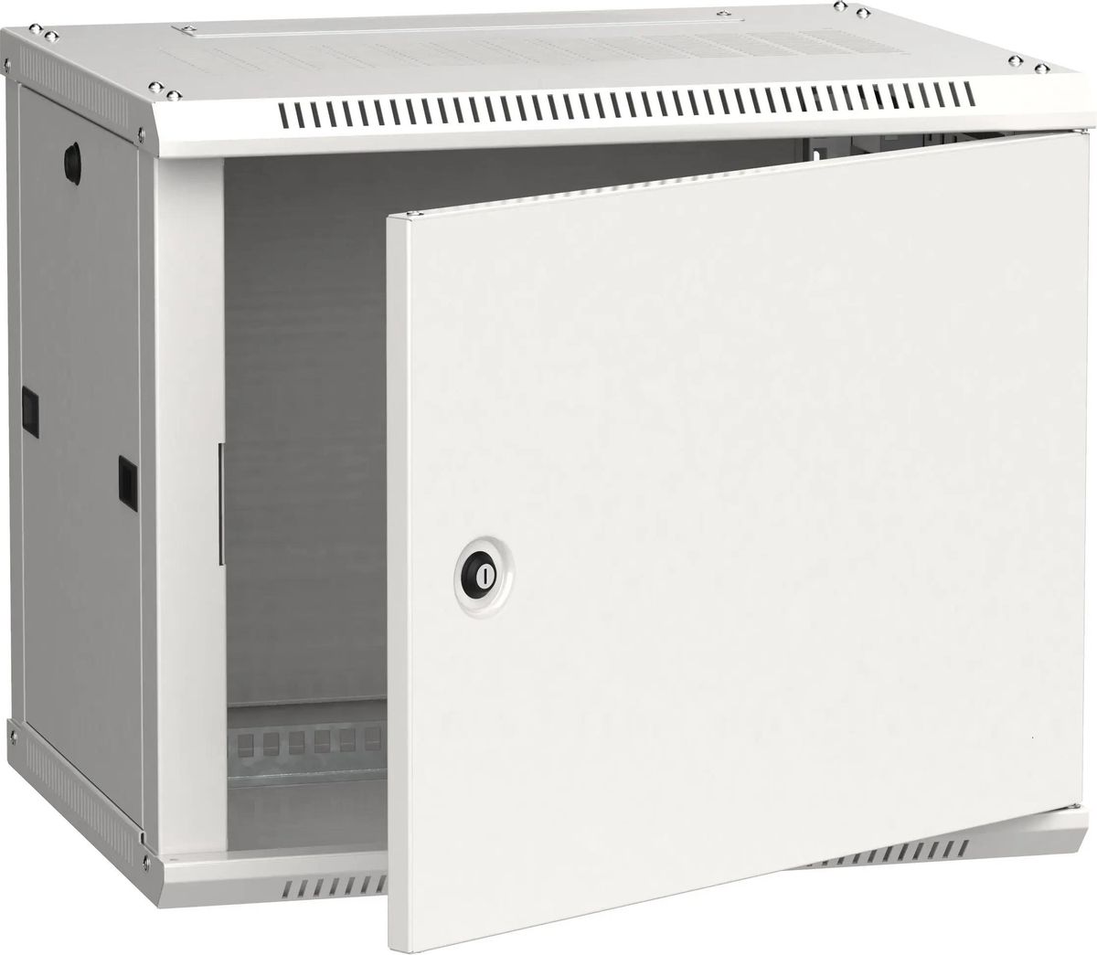 Шкаф коммутационный ITK Linea W LWR3-06U64-MF настенный,  металлическая передняя дверь,  6U,  600x370x450 мм
