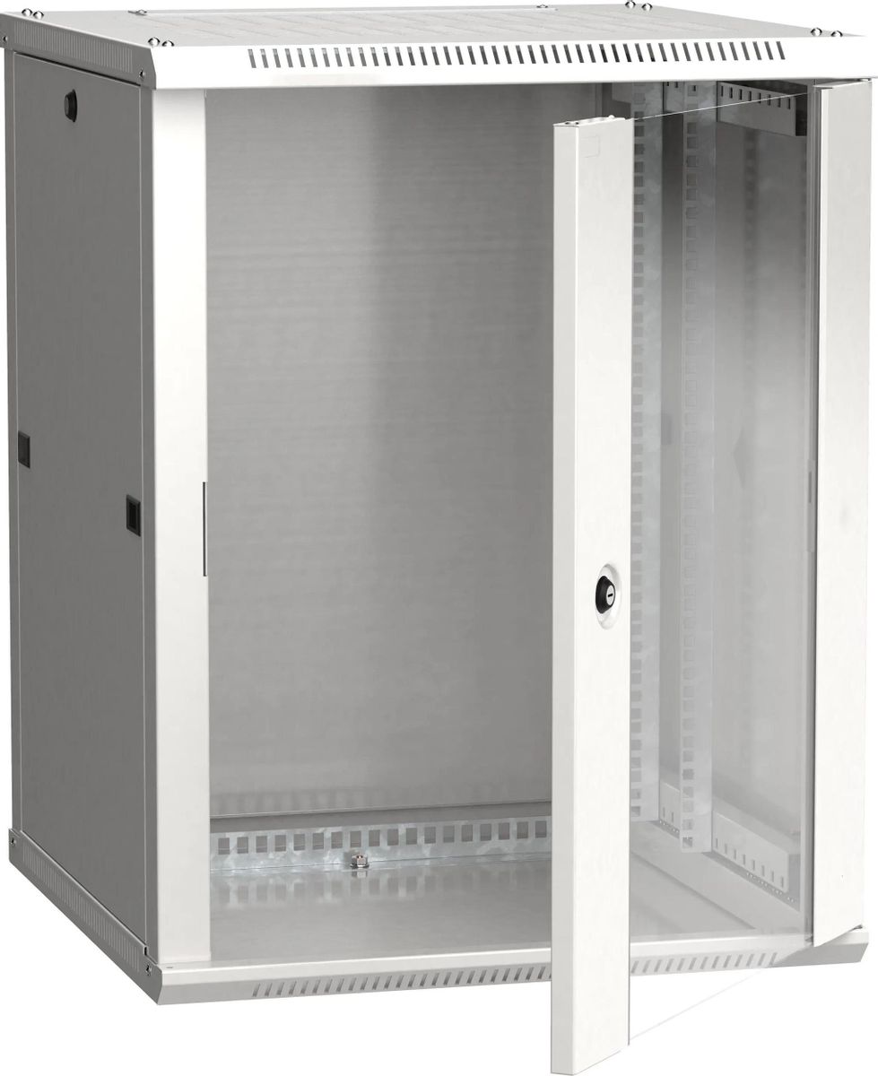 Шкаф коммутационный ITK Linea W LWR3-12U66-GF настенный,  стеклянная передняя дверь,  12U,  600x635x600 мм