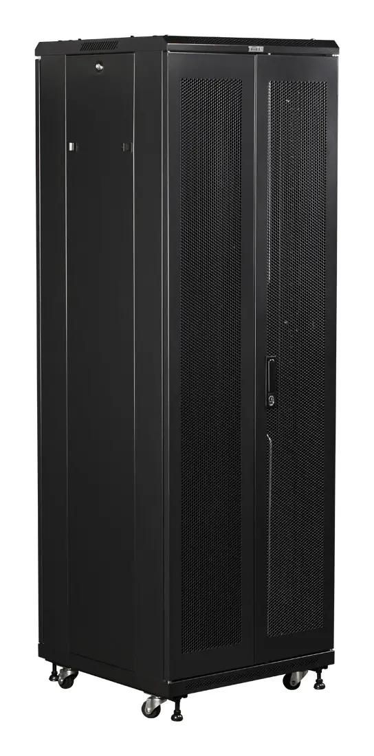 Шкаф коммутационный LanMaster TWT-CBB-18U-6X6-G1 напольный,  стеклянная передняя дверь,  18U,  600x600 мм