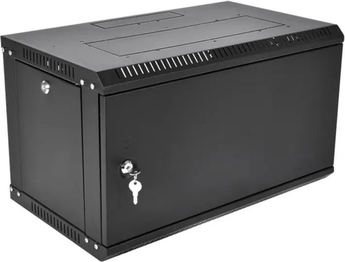 Шкаф коммутационный ЦМО ШРН-Эконом ШРН-Э-6.350.1-9005 настенный,  стальная передняя дверь,  6U,  600x345x350 мм