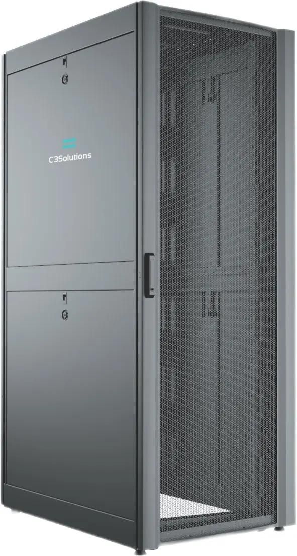 Шкаф серверный C3 SOLUTIONS C3.RF2401 напольный,  перфорированная передняя дверь,  24U,  600x1182x1050 мм