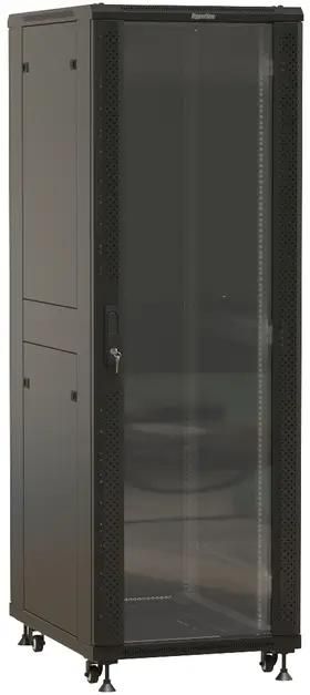 Шкаф серверный Hyperline TTBR-3268-AS-RAL9004 TTBR-3268-AS-RAL9004 напольный,  перфорированная стальная передняя дверь,  32U,  600x1610x800 мм