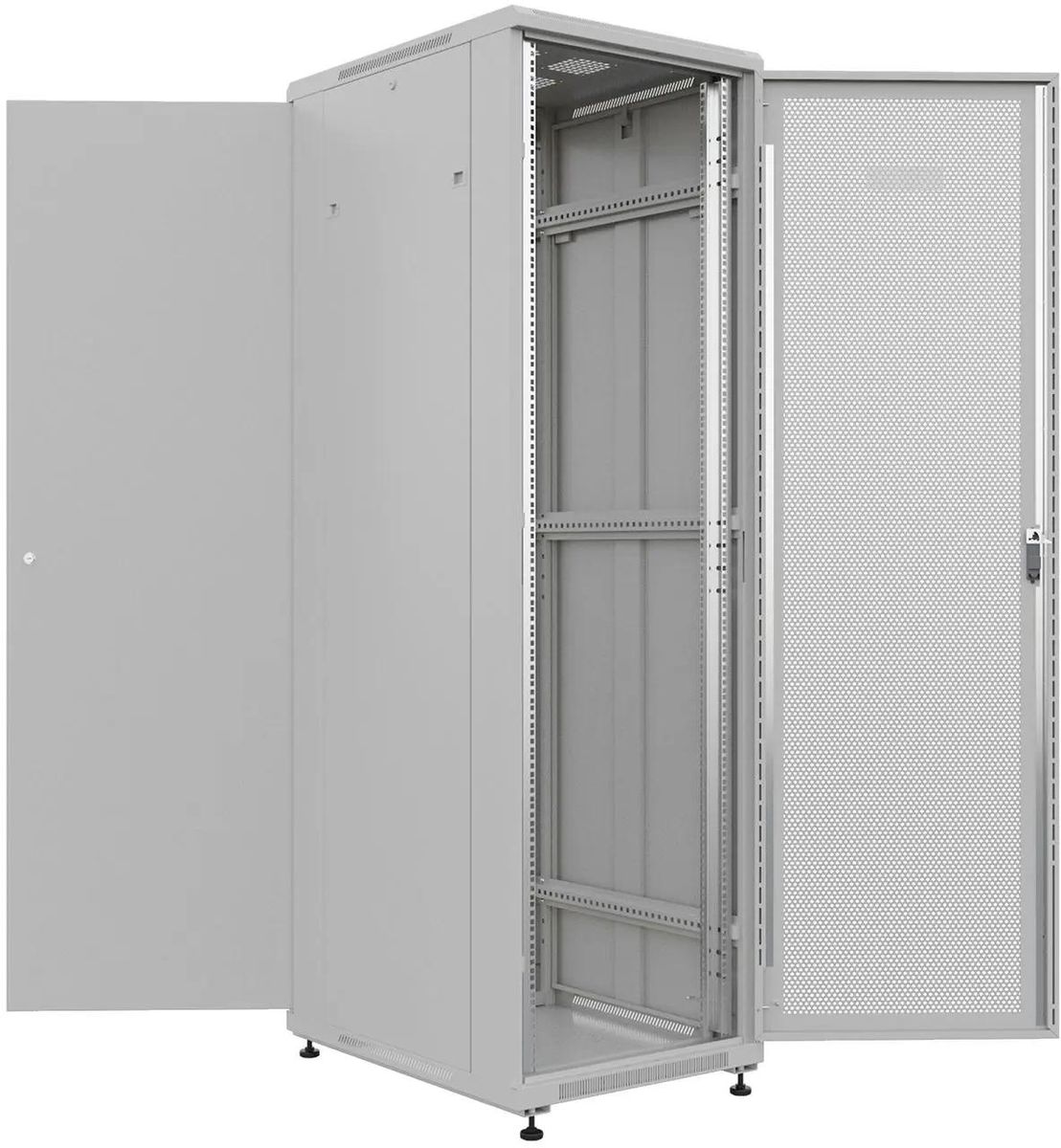 Шкаф серверный NTSS Премиум NTSS-R22U6080PD напольный,  перфорированная передняя дверь,  22U,  600x1102x800 мм