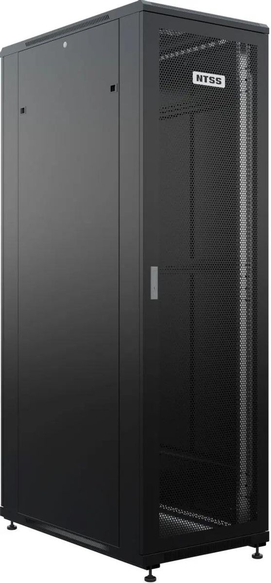 Шкаф серверный NTSS Премиум NTSS-R42U60100PD/PDD-BL напольный,  перфорированная передняя дверь,  42U,  600x1987x1000 мм