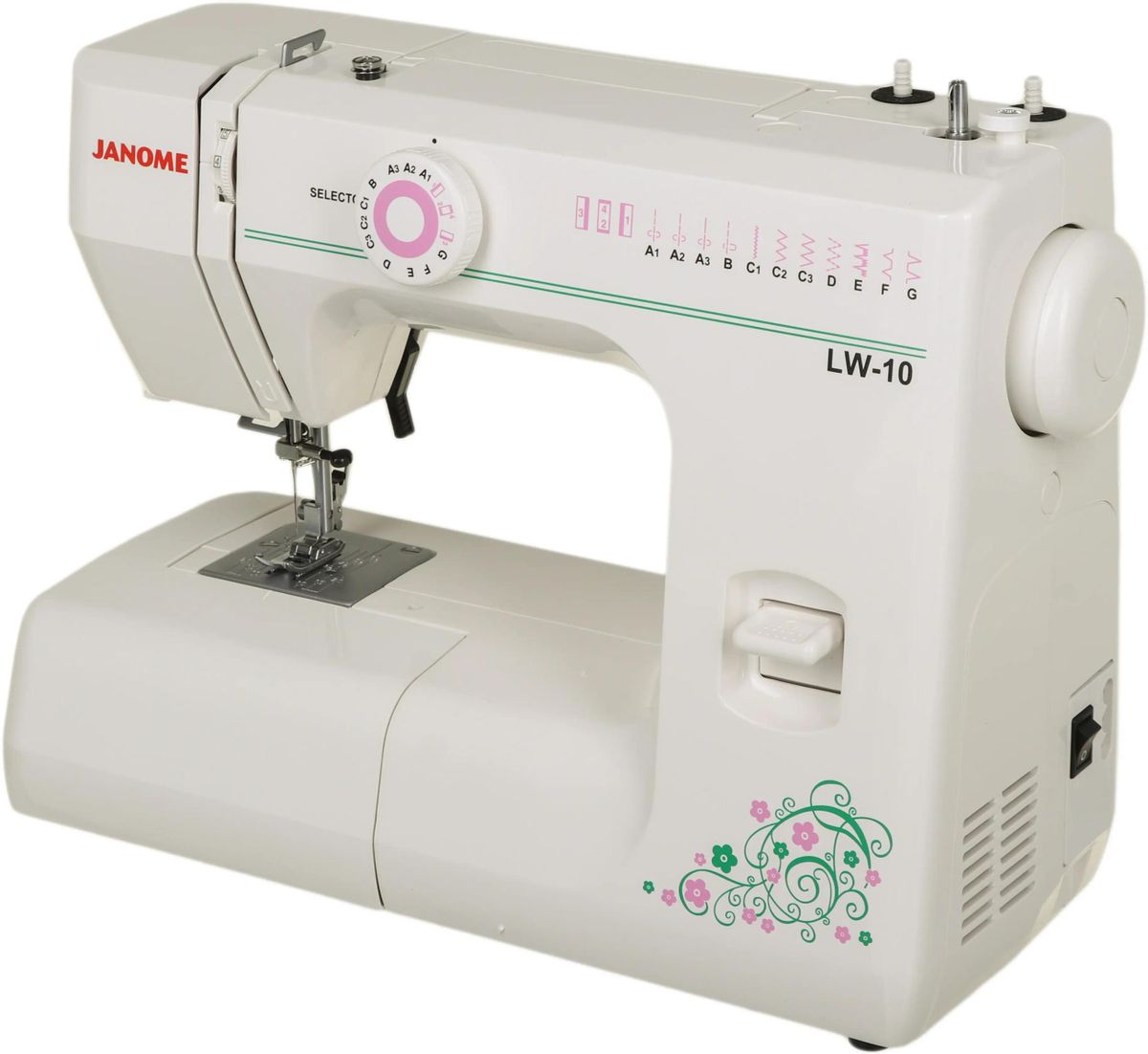 Швейная машина JANOME LW-10 белый