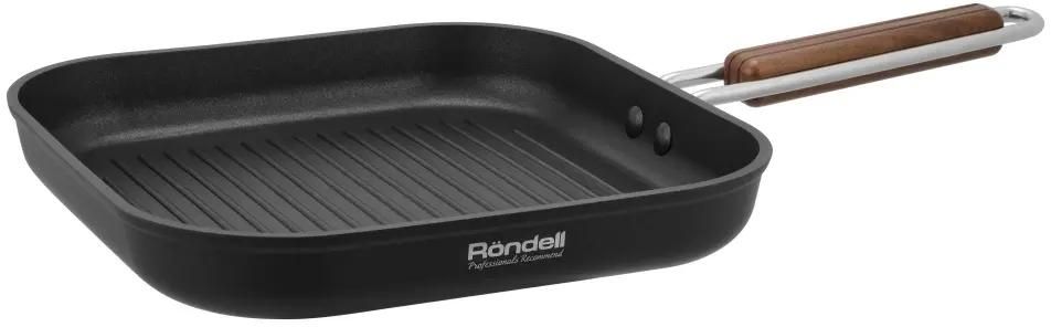 Сковорода-гриль Rondell Fjord RDA-1798, 26см, 26x26, антипригарное покрытие, алюминиевая