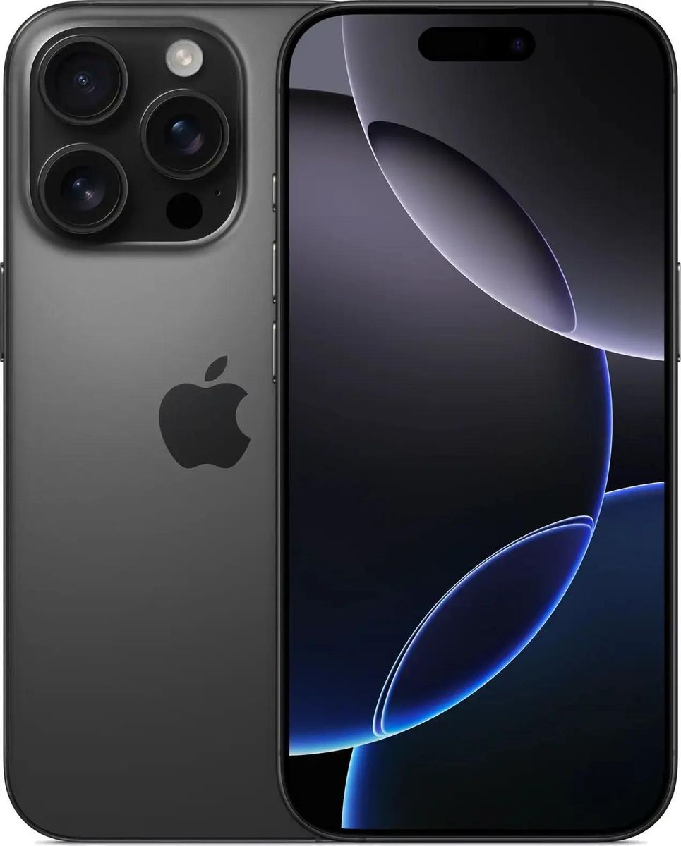 Смартфон Apple iPhone 16 Pro 256Gb,  A3292,  черный титан