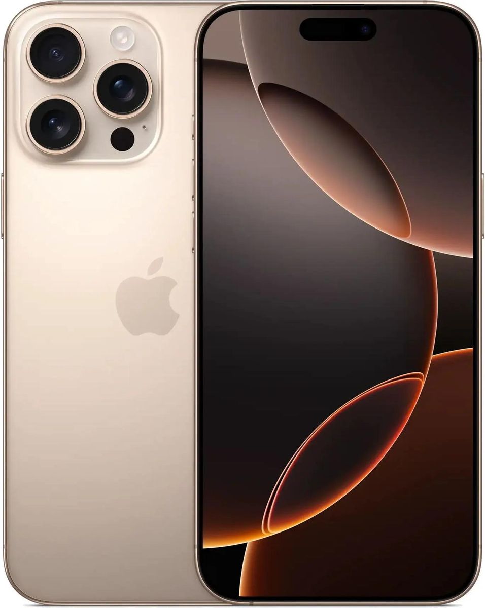 Смартфон Apple iPhone 16 Pro Max 256Gb,  A3297,  бежевый титан