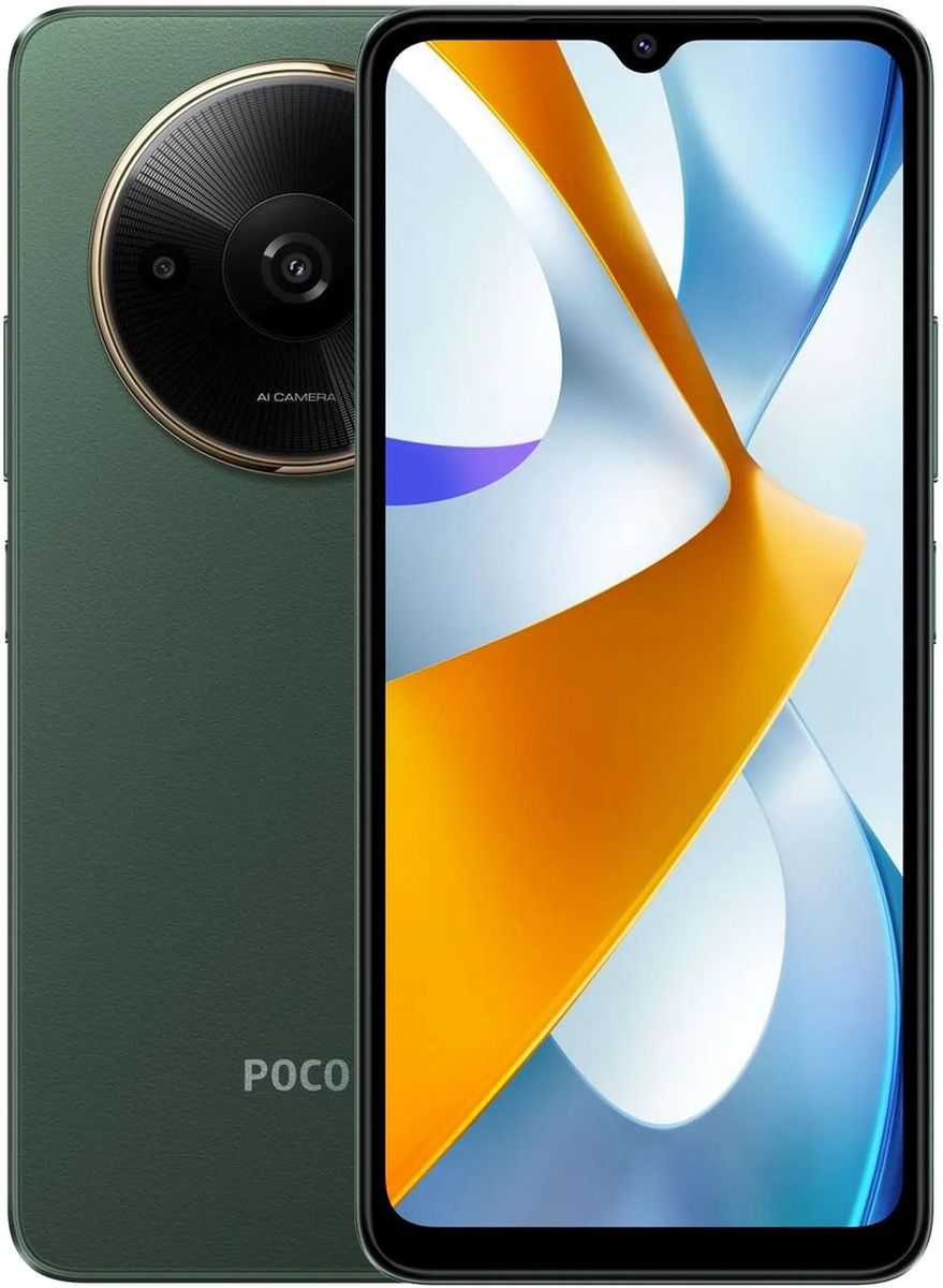 Смартфон Xiaomi Poco C61 3/64Gb,  зеленый