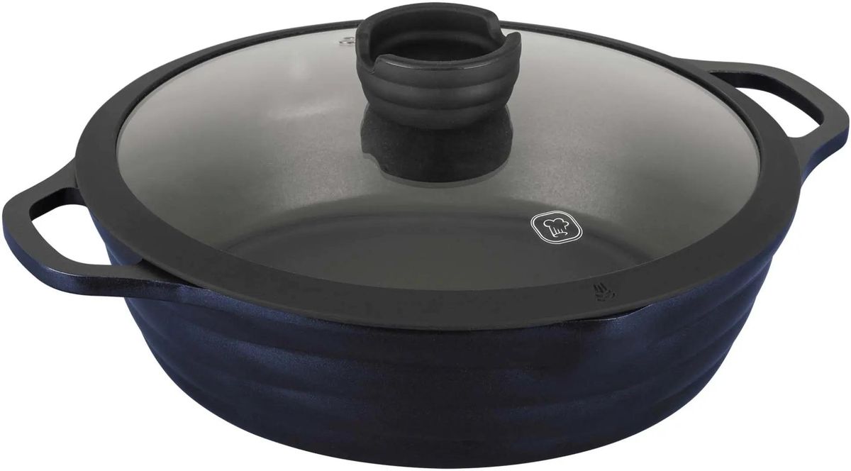 Сотейник Rondell Royal Blue RDA-1547, с крышкой, синий