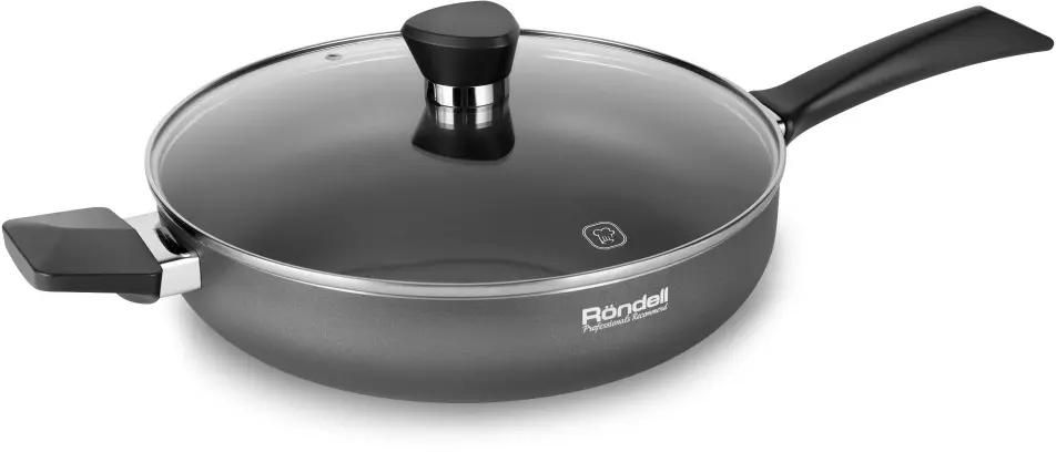 Сотейник Rondell Strike RDA-1399, 3.4л, с крышкой, серый