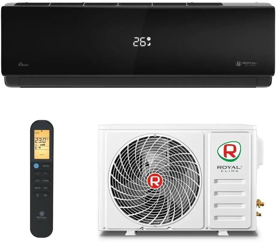 Сплит-система Royal Clima Attica Nero RC-AN35HN настенная, до 35м2, 12000 BTU, (комплект из 2-х коробок), черный