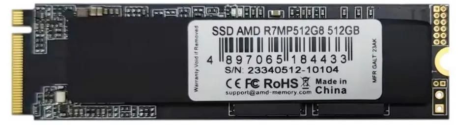 SSD накопитель AMD Radeon R7MP512G8 512ГБ, M.2 2280, PCIe 4.0 x4,  NVMe,  M.2