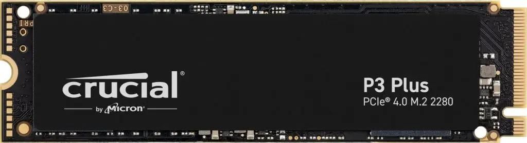 SSD накопитель Crucial P3 Plus CT1000P3PSSD8 1ТБ, M.2 2280, PCIe 4.0 x4,  NVMe,  M.2