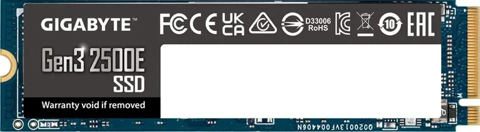 SSD накопитель GIGABYTE 2500E G325E2TB 2ТБ, M.2 2280, PCIe 3.0 x4,  NVMe,  M.2
