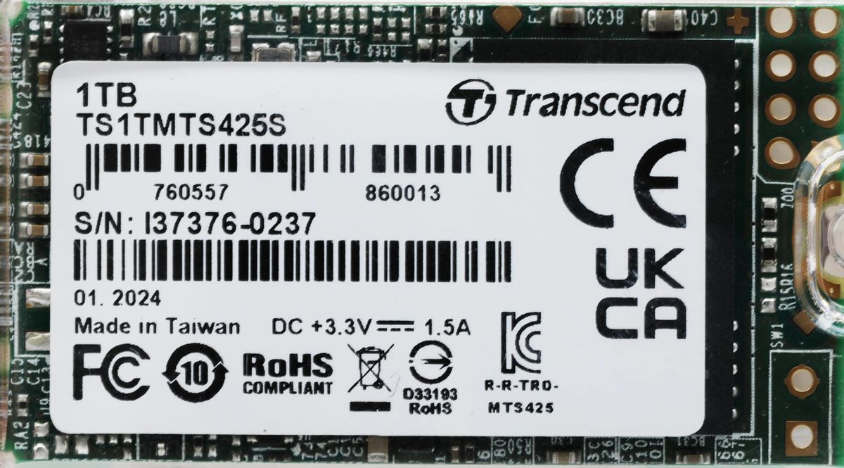 SSD накопитель Transcend 425S TS1TMTS425S 1ТБ, M.2 2242, SATA III,  M.2