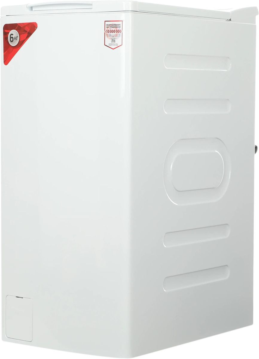 Стиральная машина KRAFT KF-UME6201W, с вертикальной загрузкой, 6кг, 1000об/мин