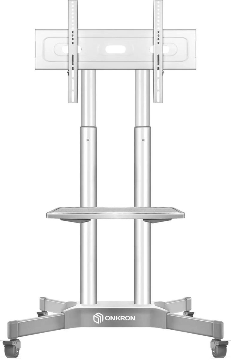 Стойка для телевизора ONKRON TS1351, 32-65", напольный, мобильный,  белый