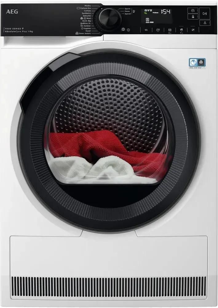 Сушильная машина AEG 9000 TR939M6CE белый, с английской панелью управления