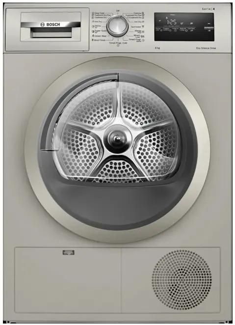 Сушильная машина Bosch WTN86212ME серый, с английской панелью управления