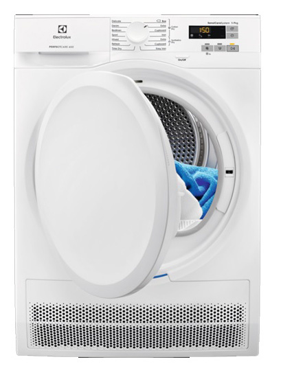 Сушильная машина Electrolux EW6C527P белый, с английской панелью управления
