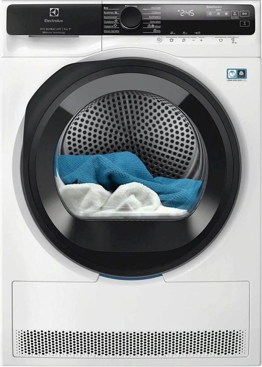 Сушильная машина Electrolux EW8D595MCE белый, с английской панелью управления