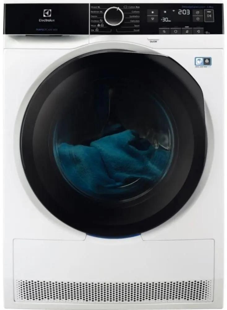 Сушильная машина Electrolux EW8H258B белый, с английской панелью управления