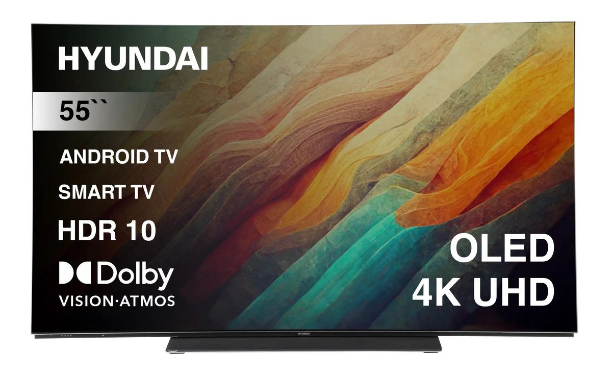 Телевизор OLED Hyundai 55&quot; H-LED55OBU7700 Android TV Frameless черный/черный 4K Ultra HD 120Hz DVB-T DVB-T2 DVB-C DVB-S DVB-S2 USB WiFi Smart TV