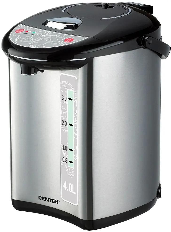 Термопот CENTEK CT-1082,  черный и серебристый