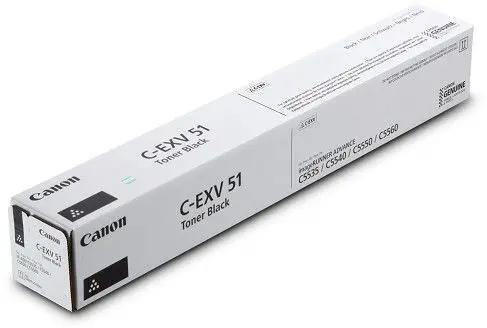 Тонер CANON C-EXV51BK,  для iR-ADV C5535/5535i/5540i/5550i/5560ii MFP,  черный, туба
