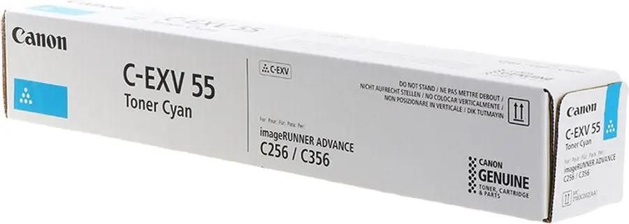 Тонер Canon C-EXV55C,  для imageRUNNER C256i/C256/C356,  голубой, 460грамм, туба