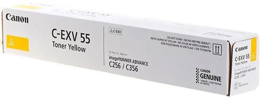 Тонер Canon C-EXV55Y,  для imageRUNNER C256i/C256/C356,  желтый, 460грамм, туба