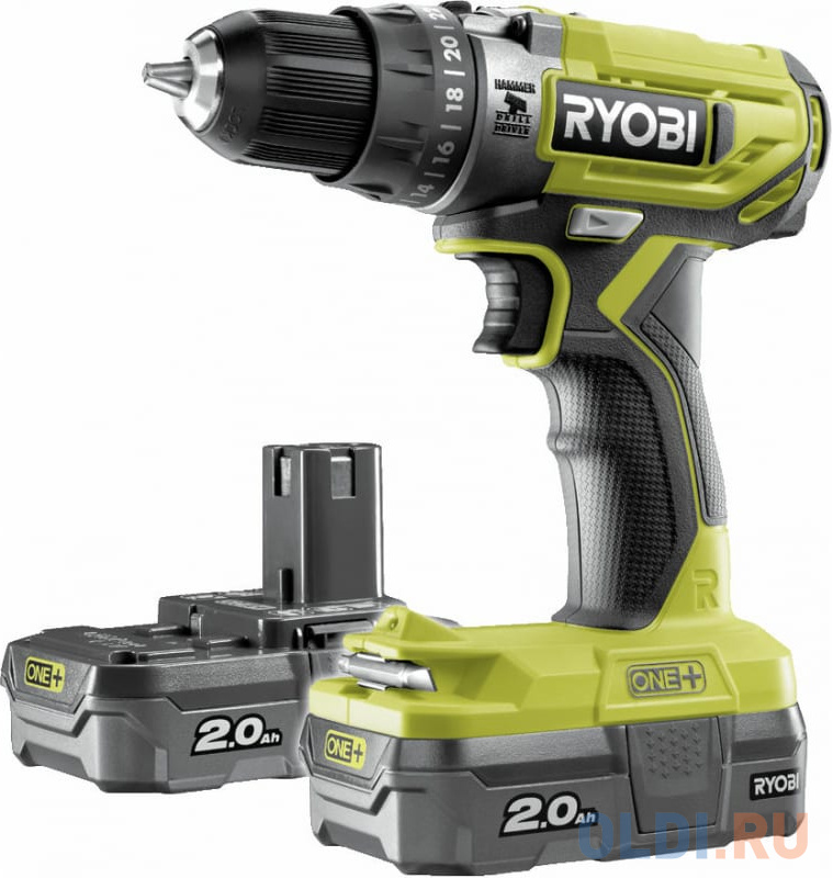 Ударная дрель-шуруповерт Ryobi R18PD2-220S ONE+