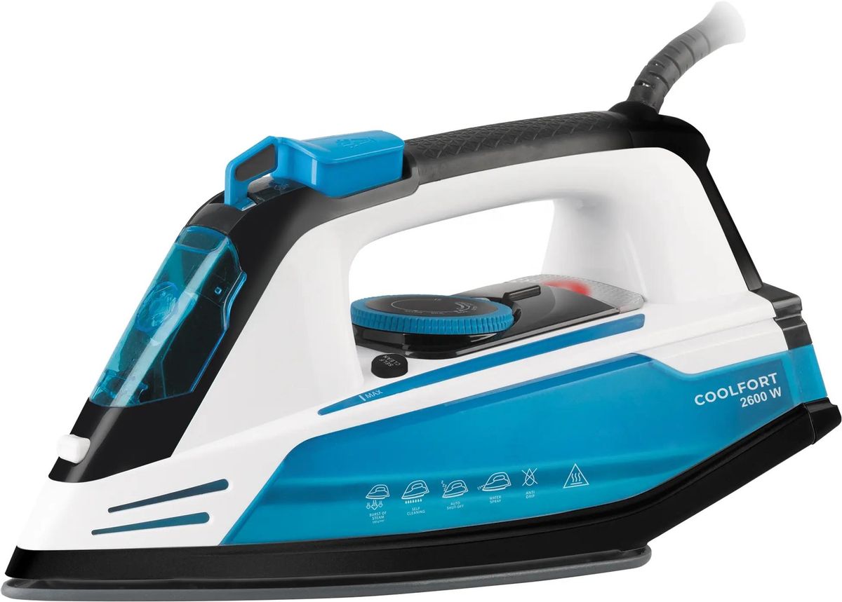Утюг COOLFORT CF-3400,  2600Вт,  синий/белый