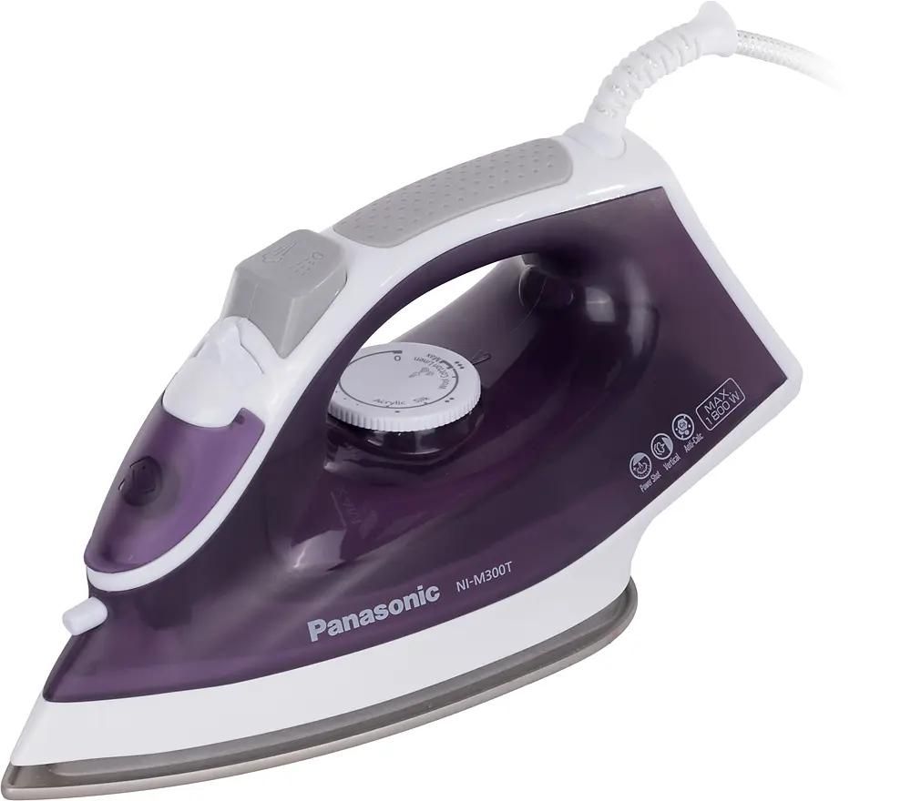 Утюг Panasonic NI-M300TVTW,  1800Вт,  белый/фиолетовый